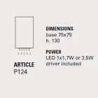 Udendørs terracotta LED loftslampe, Smith - Toscot Viadurini