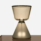 Murano LED-bordlampe i blæst glas, fremstillet i Italien - Isola Viadurini