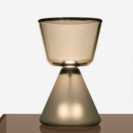 Murano LED-bordlampe i blæst glas, fremstillet i Italien - Isola Viadurini