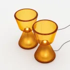 Murano LED-bordlampe i blæst glas, fremstillet i Italien - Isola Viadurini