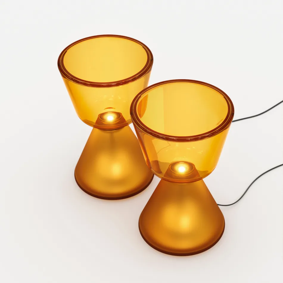 Murano LED-bordlampe i blæst glas, fremstillet i Italien - Isola Viadurini
