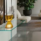 Murano LED-bordlampe i blæst glas, fremstillet i Italien - Isola Viadurini