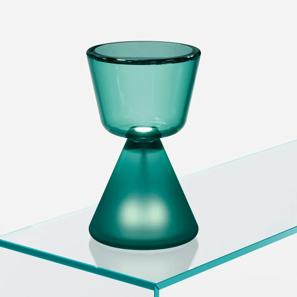 Murano LED-bordlampe i blæst glas, fremstillet i Italien - Isola Viadurini