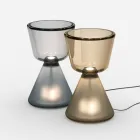 Murano LED-bordlampe i blæst glas, fremstillet i Italien - Isola Viadurini