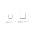 Led lampe i transparent akryl krystal laserdekor - Robiola Viadurini