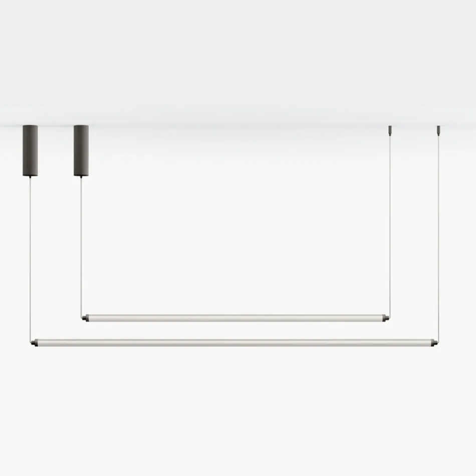 Moderne LED-lampe i ribbet glas med et eksklusivt design fremstillet i Italien - Lys Viadurini