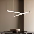 Moderne LED-lampe i ribbet glas med et eksklusivt design fremstillet i Italien - Lys