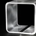 Led Lampe Lysende Gennemsigtig Akryl Sofabord Laser Decor - Robiola Viadurini