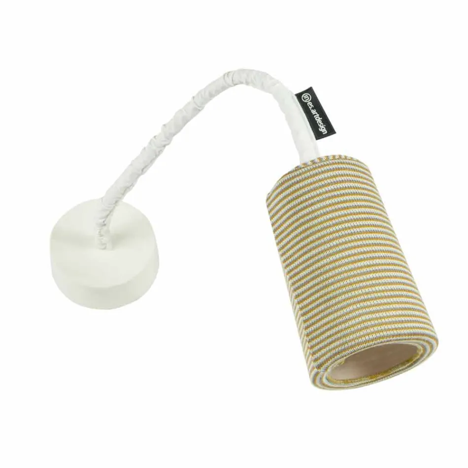 Moderne væglampe In-es.artdesign Mal en stripe nebulit og uld Viadurini