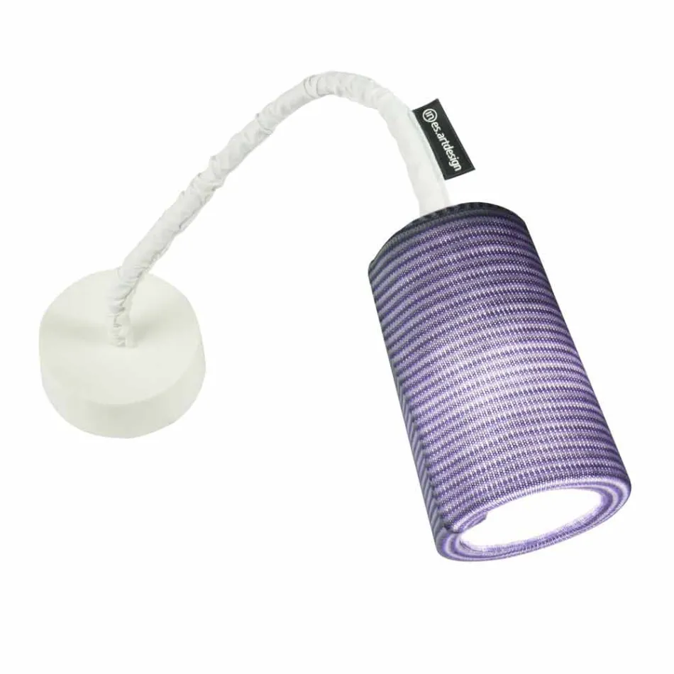 Moderne væglampe In-es.artdesign Mal en stripe nebulit og uld Viadurini