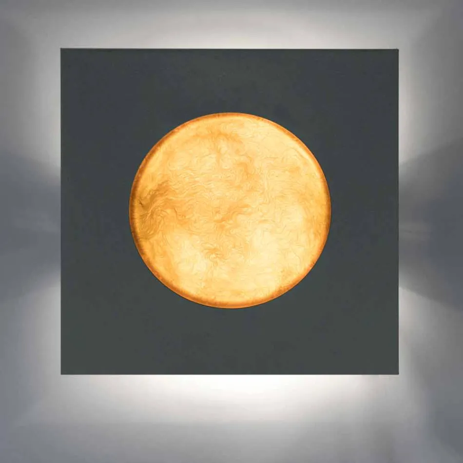 Moderne væglampe In-es.artdesign Vaskemaskine i nebulit Viadurini