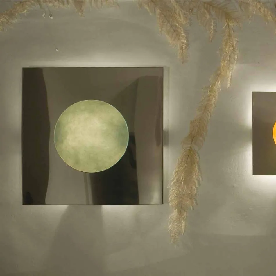 Moderne væglampe In-es.artdesign Vaskemaskine i nebulit Viadurini