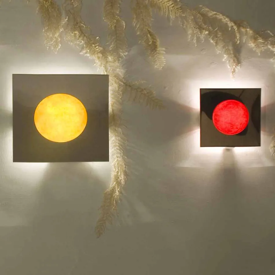 Moderne væglampe In-es.artdesign Vaskemaskine i nebulit Viadurini