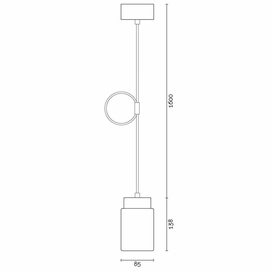 Moderne vedhængslampe i hvid keramik lavet i Italien Asien Viadurini