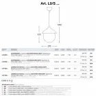 moderne lampe keramisk suspension The Lustri 9 Viadurini