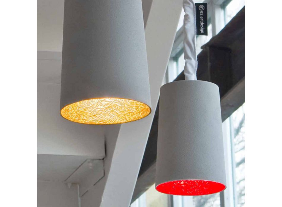 Moderne vedhængslampe In-es.artdesign Maling Malet beton Viadurini