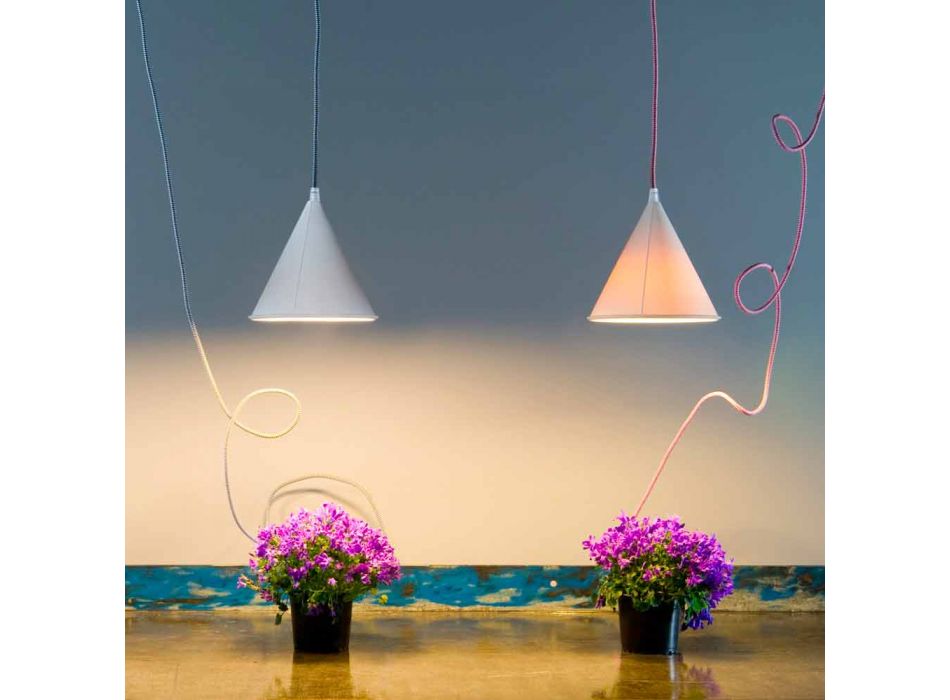 Moderne vedhængslampe In-es.artdesign Pop 2 laprenfarvet Viadurini