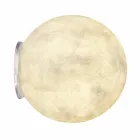 Moderne væglampe In-es.artdesign A. Månen i nebulit Viadurini