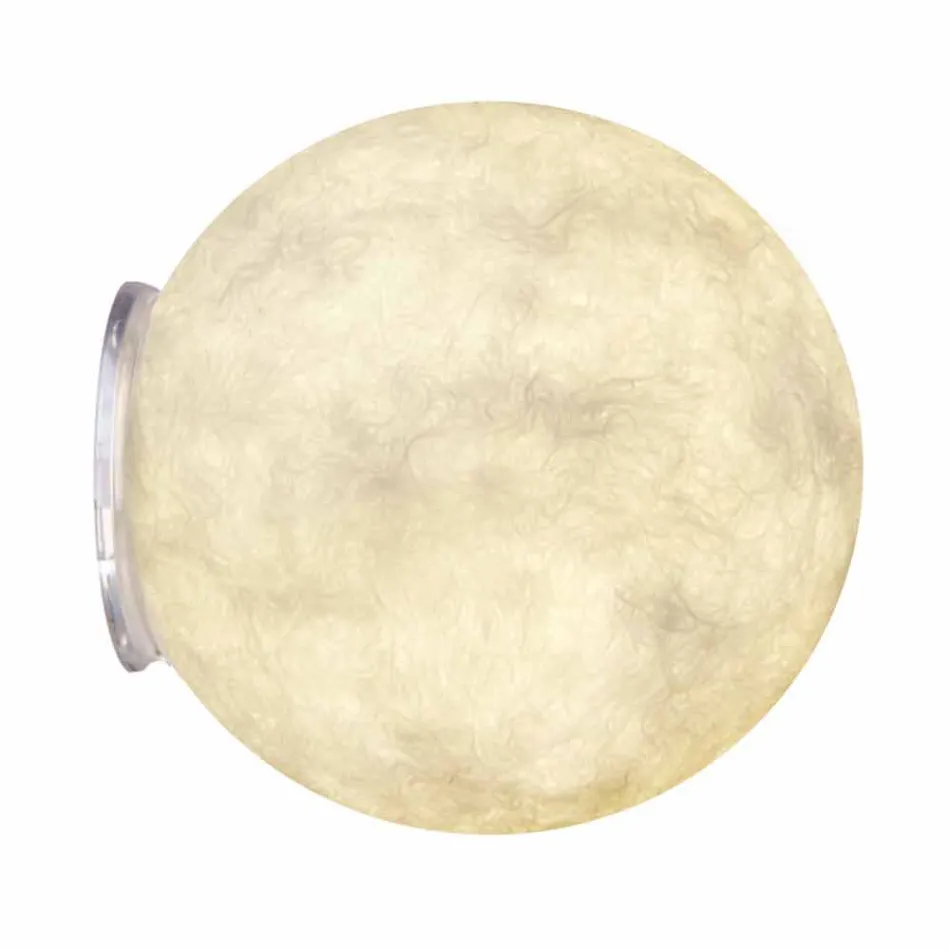 Moderne væglampe In-es.artdesign A. Månen i nebulit Viadurini