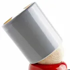 Moderne bordlampe lavet af keramik og bøg træ lavet i Italien Asien Viadurini