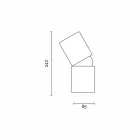 Moderne bordlampe lavet af keramik og bøg træ lavet i Italien Asien Viadurini