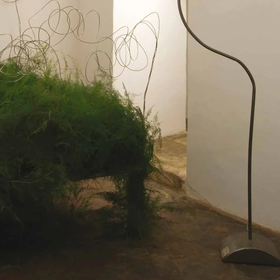 Moderne hvid gulvlampe nebulite In-es.artdesign Luna H210cm Viadurini