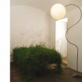 Moderne hvid gulvlampe nebulite In-es.artdesign Luna H210cm