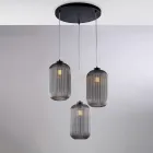 Moderne lampe i glas og metal, fremstillet i Italien, ideel til ethvert rum - Aquila Viadurini