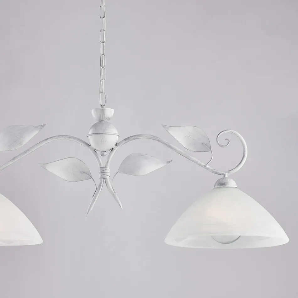Moderne lampe i glas og metal, fremstillet i Italien, ideel til ethvert rum - Carina Viadurini