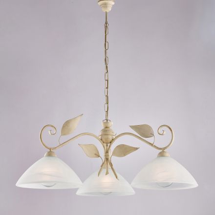 Moderne lampe i glas og metal, fremstillet i Italien, ideel til ethvert rum - Carina Viadurini