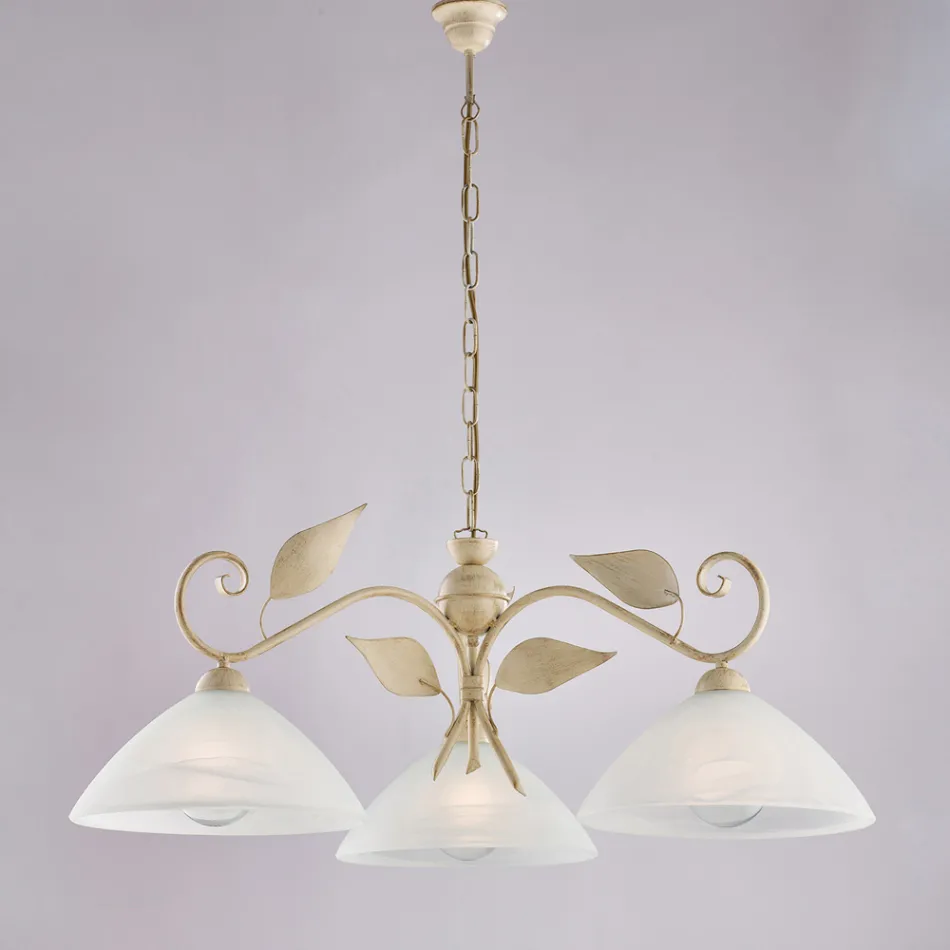 Moderne lampe i glas og metal, fremstillet i Italien, ideel til ethvert rum - Carina Viadurini