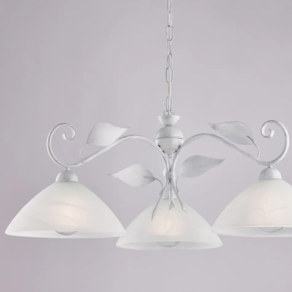 Moderne lampe i glas og metal, fremstillet i Italien, ideel til ethvert rum - Carina Viadurini