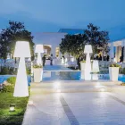 Moderne udendørs lampe Slide Pivot lyse hvid lavet i Italien Viadurini