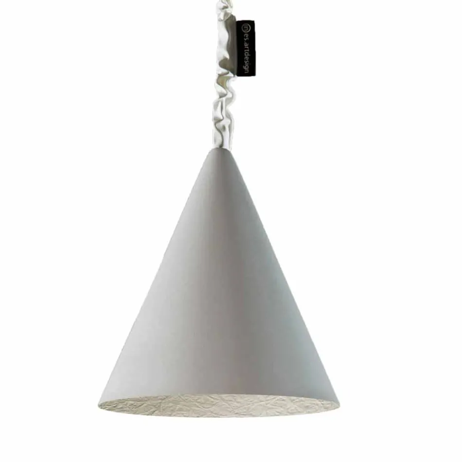 Moderne hængende lampe In-es.artdesign Jazz Cement efterbehandling cement Viadurini