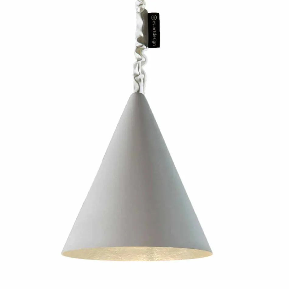 Moderne hængende lampe In-es.artdesign Jazz Cement efterbehandling cement Viadurini
