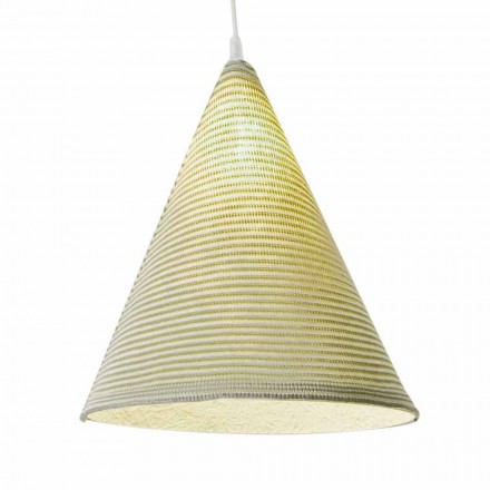 Moderne ophængt lampe In-es.artdesign Jazz Stripe i farvet uld Viadurini