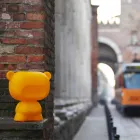 Slide Rent farvet bordlampe bjørn lavet i Italien Viadurini