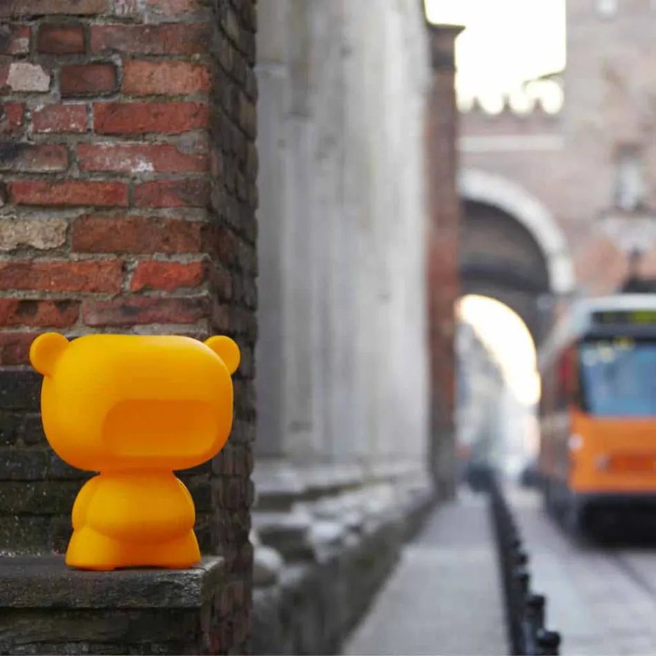 Slide Rent farvet bordlampe bjørn lavet i Italien Viadurini