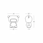 Slide Rent farvet bordlampe bjørn lavet i Italien Viadurini