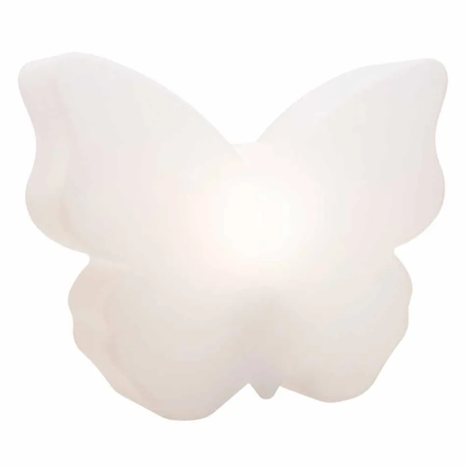Lampe til udvendige eller indvendige, White Butterfly Modern Design - Farfallastar Viadurini