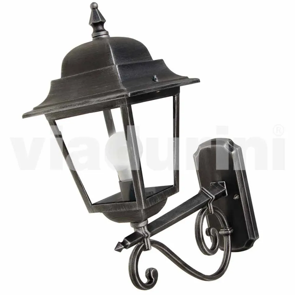 Udendørs væglampe i aluminium lavet i Italien, Aquilina Viadurini