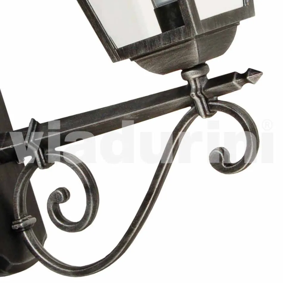 Udendørs væglampe i aluminium lavet i Italien, Aquilina Viadurini