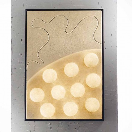 Moderne design væglampe / panel In-es.artdesign Ten Moons nebulite Viadurini