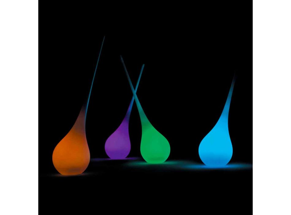 RGB gulvlampe Vase med dekoration med plastikdesign - Ampul fra Myyour Viadurini