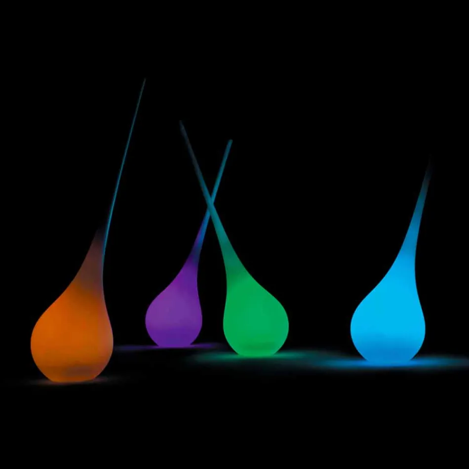 RGB gulvlampe Vase med dekoration med plastikdesign - Ampul fra Myyour Viadurini