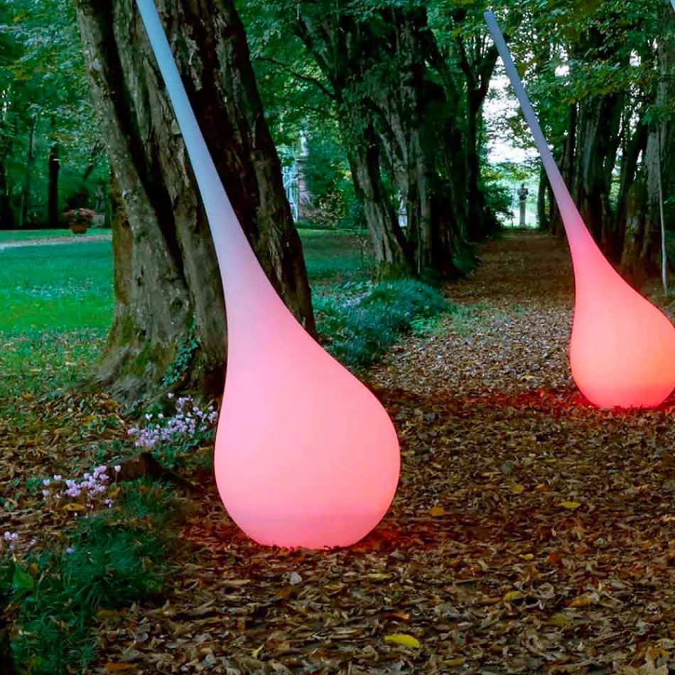 RGB gulvlampe Vase med dekoration med plastikdesign - Ampul fra Myyour Viadurini