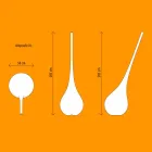 RGB gulvlampe Vase med dekoration med plastikdesign - Ampul fra Myyour Viadurini