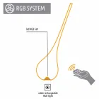 RGB gulvlampe Vase med dekoration med plastikdesign - Ampul fra Myyour Viadurini