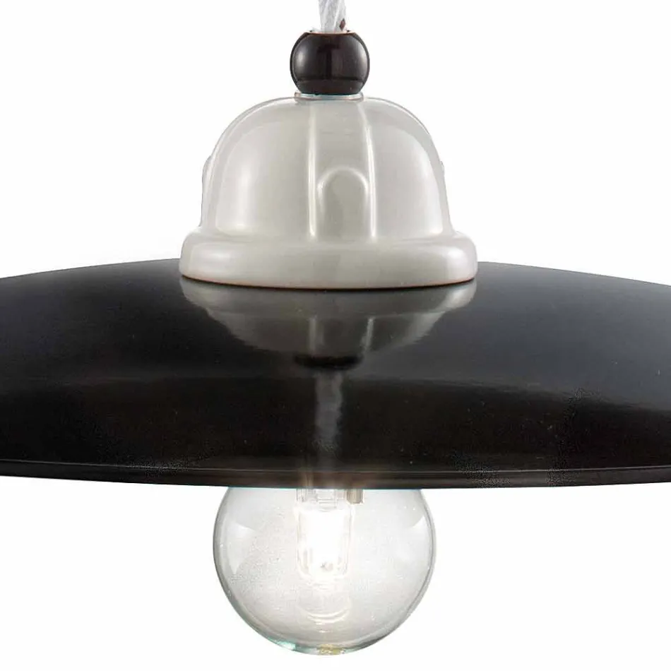 Lampe og ned håndlavet keramik Melissa Ferroluce Viadurini