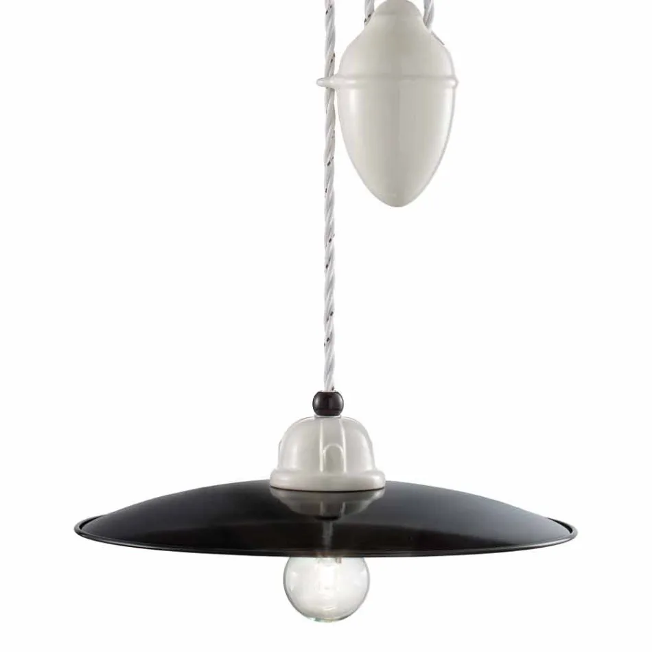 Lampe og ned håndlavet keramik Melissa Ferroluce Viadurini